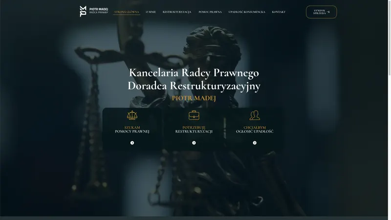 Strona RadcaPrawnyMadej.pl